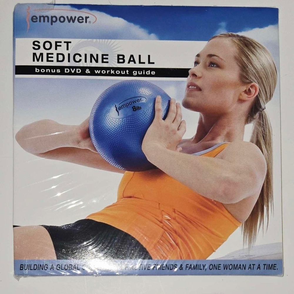 Empower Fitness Soft Medicine Ball Bonus Workout DVD & Guide New Sealed